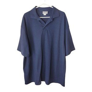 Century Place Shirt Mens 2xl Navy Blue Vintage Polo